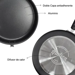 Sarten Doble 24cm Aluminio Antiadherente Daily Hudson DAY24