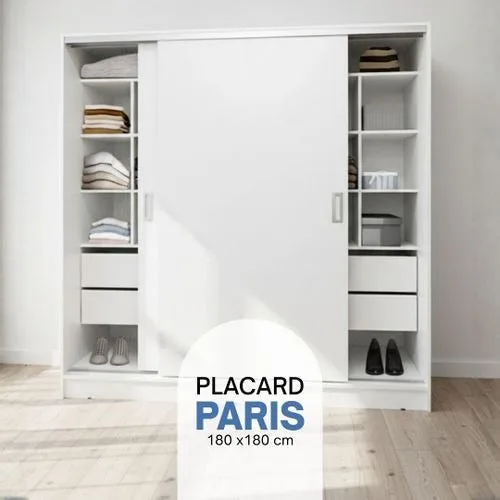Placard 180x180 cm cubos Diseños Modernos Blanco
