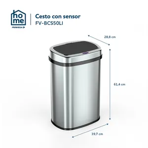 Cesto de Basura Frávega Home con Sensor 50 Litros