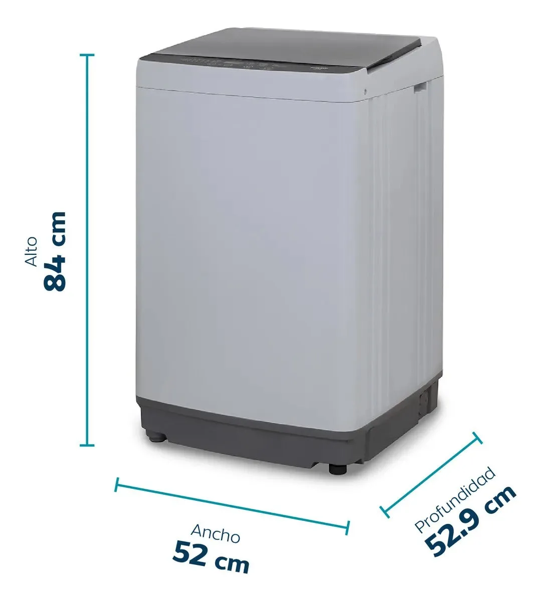 Lavarropas Automático Carga Superior Philco 5.5 Kg 750 Rpm Gris