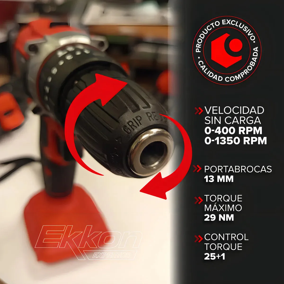 Taladro Percutor Inalámbrico 20V 13mm